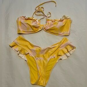 Yellow & Pink Aerie Bikini